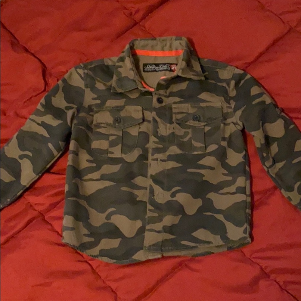 Boys military style shirt